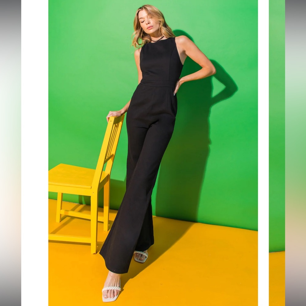 NWT Jealous Tomato Black Denim Jumpsuit
